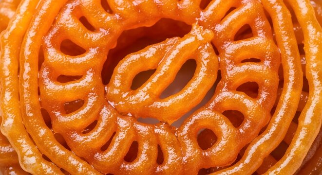 Delicious indian food close up of jalebi a traditional sweet cuisine