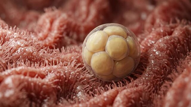 Human embryo formation: cellular division, early development, uterine implantation, gestation process, prenatal growth, new organism, future being.