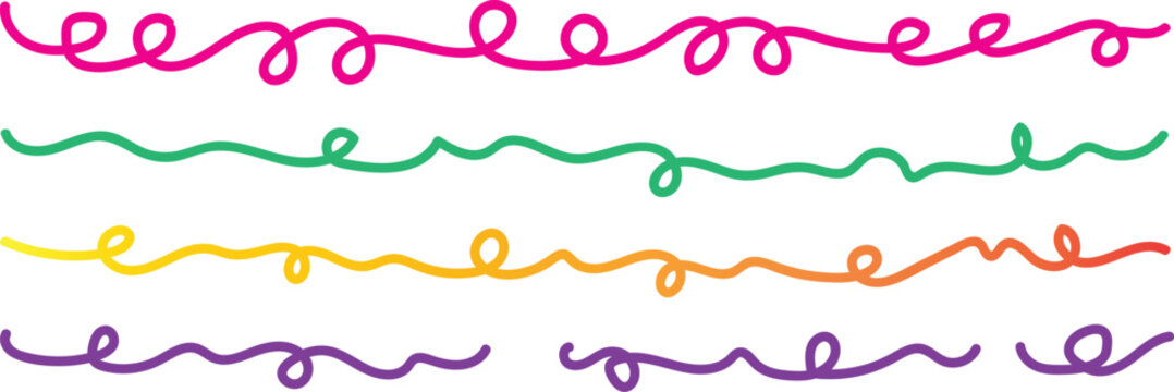 Colorful handwritten cursive alphabet letters illustration Vector