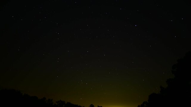 Milky Way Rises Over North Carolina Piedmont in Spring Timelapse