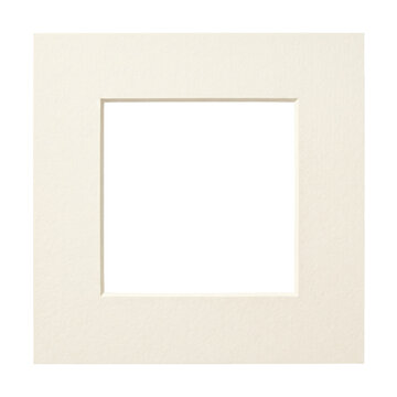Empty square photo frame mount or matting