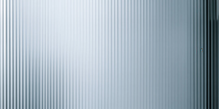 reeded glass texture background featuring vertical smooth linear ridges filtering bright light for minimalist interior design