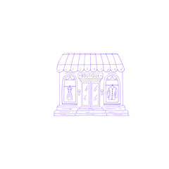 Naklejka premium sketch of house