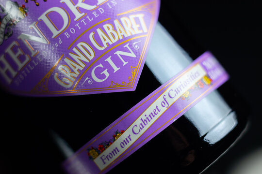 LONDON, UK - 29 MARCH 2025 Hendricks Grand Cabaret Gin, a limited edition gin handcrafted in Scotland, comes from the rare Carter Head distillery and the historic Bennett Copper Pot Still
