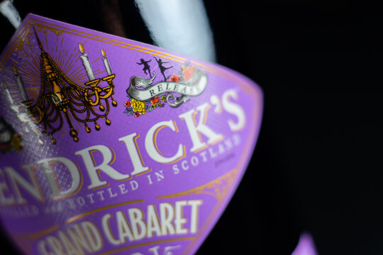 LONDON, UK - 29 MARCH 2025 Hendricks Grand Cabaret Gin, a limited edition gin handcrafted in Scotland, comes from the rare Carter Head distillery and the historic Bennett Copper Pot Still
