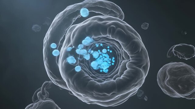 Ultra Detailed Cellular Oxygen Consumption Inside Mitochondria Showing Molecular Energy Conversion and Water Formation Process