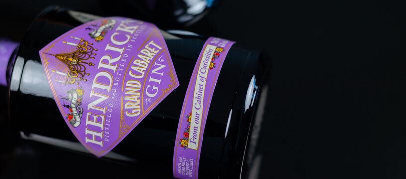 LONDON, UK - 29 MARCH 2025 Hendricks Grand Cabaret Gin, a limited edition gin handcrafted in Scotland, comes from the rare Carter Head distillery and the historic Bennett Copper Pot Still