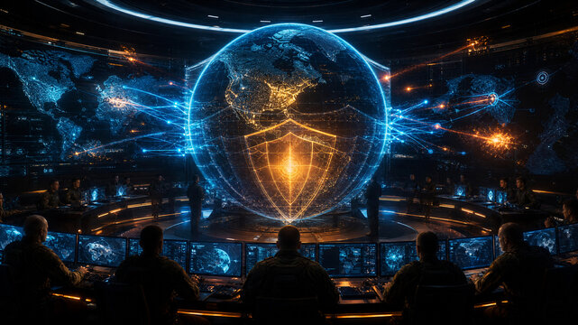  National Quantum Defense Command Center with Global Firewall Shield
