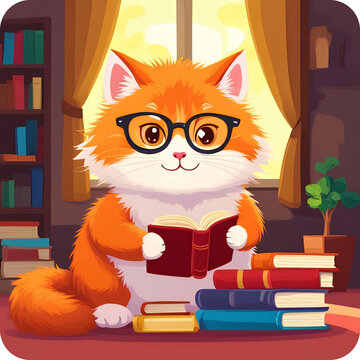 Bookworm Kitty
