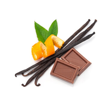 Vanilla stick with chocolate and citrus zent