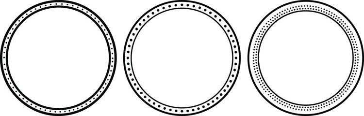 Fototapeta premium Vintage circular frame templates