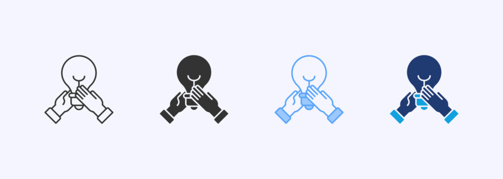Collaboration Icon Set Multiple Style Collection Illustration