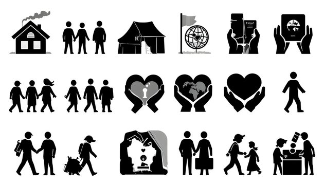 People interacting in various social situations adobe stock