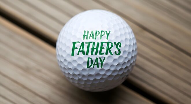 Happy father's day golf ball gift idea for dad