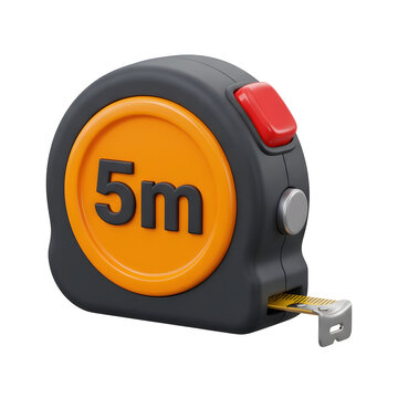3D Render of a 5-meter Tape Measure