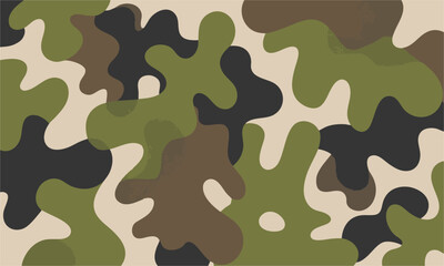 Fototapeta premium Abstract tactical camouflage seamless vector surface pattern.