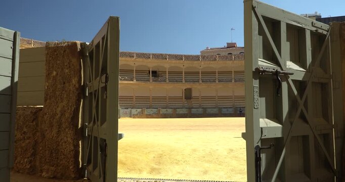 The Plaza de Toros de Ronda is considered one of the oldest and most beautiful bullfighting arenas in Spain, located in Andalusia.