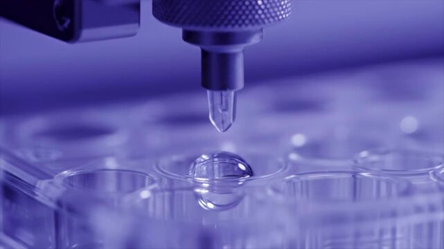 Automatic Laboratory Pipette Preparing Virus Diagnostic Samples