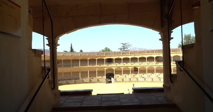 The Plaza de Toros de Ronda is considered one of the oldest and most beautiful bullfighting arenas in Spain, located in Andalusia.