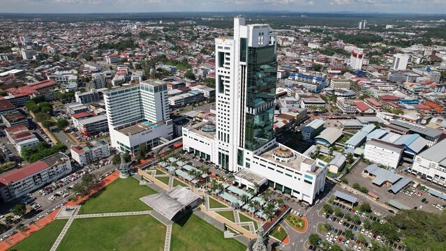 Sibu, Malaysia &ndash; May 28, 2026: The Landmark Buildings and Tourist Attractions of Sibu
