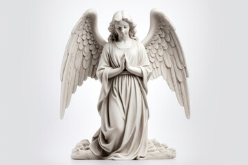 Obraz premium Serene angel statue with wings
