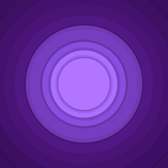 Obraz premium Purple concentric circles gradient background with light center