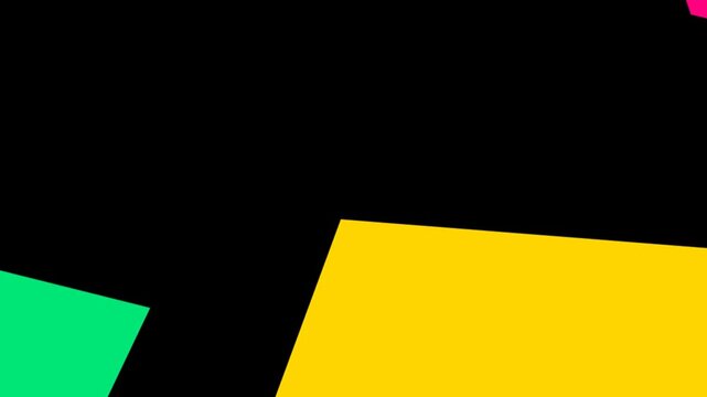 Abstract Geometric Shapes Motion Graphic with Vibrant Colors.