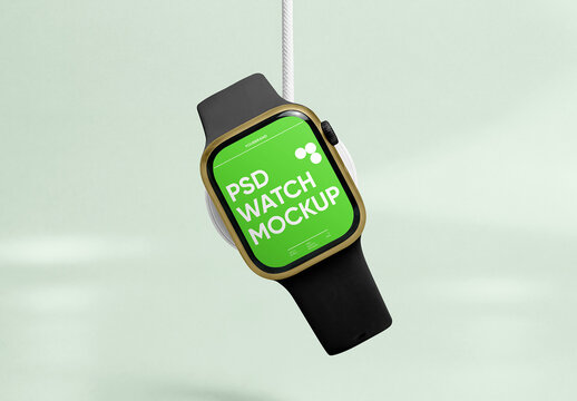 Hanging Apple Watch Mockup