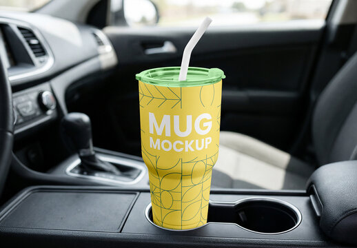Big Reusable Mug Mockup