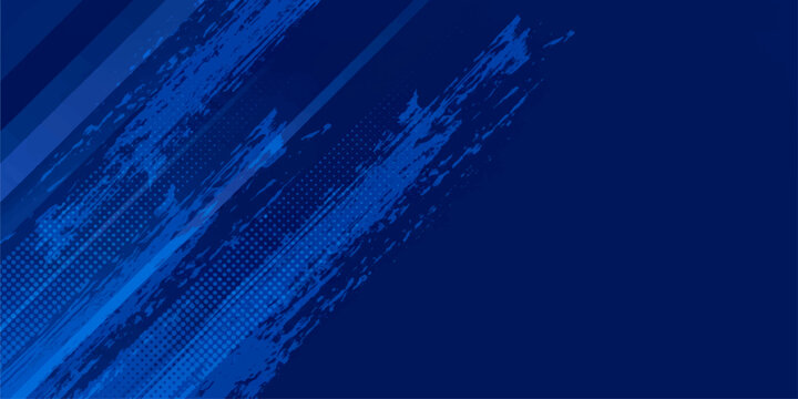 Abstract blue background with paint splashes, futuristic digital light lines, and a wave pattern for technology or medical design wallpaper