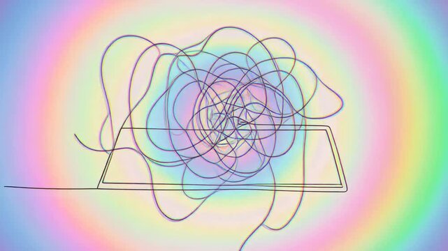 3d contour mapping animation with smooth gradient transitions