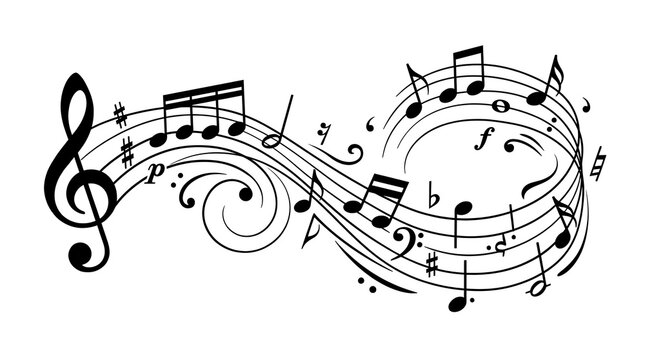 music notes background