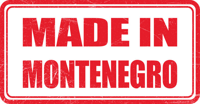 Made in Montenegro Stamp - Authentic Product Origin Label