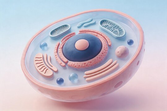 Cellular structure with organelles