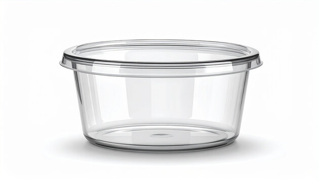 Clear plastic container with lid