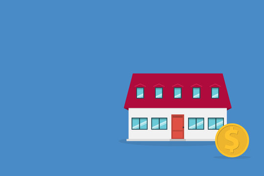 Home Investment Mortgage Concept Animation Real Estate Property Purchase Finance Budget Savings	