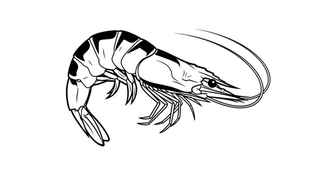 shrimp vector illustration