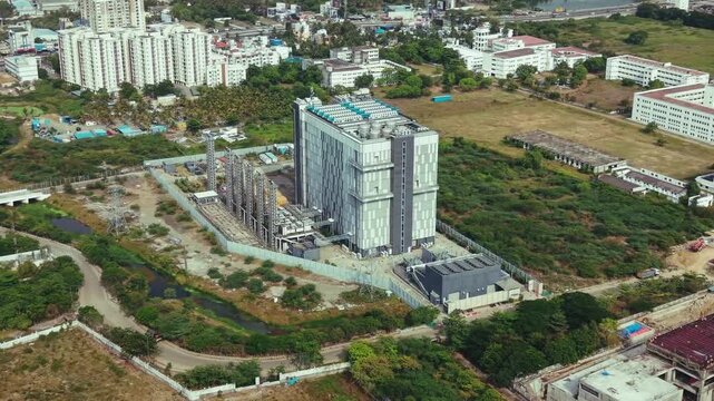 Wide landscape of Modern Hyperscale Data Center Facility