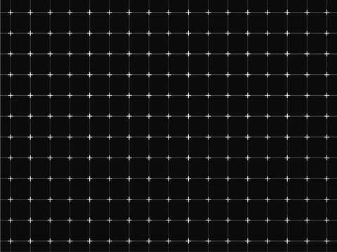Futuristic HUD grid pattern background with white lines and cross symbols on black