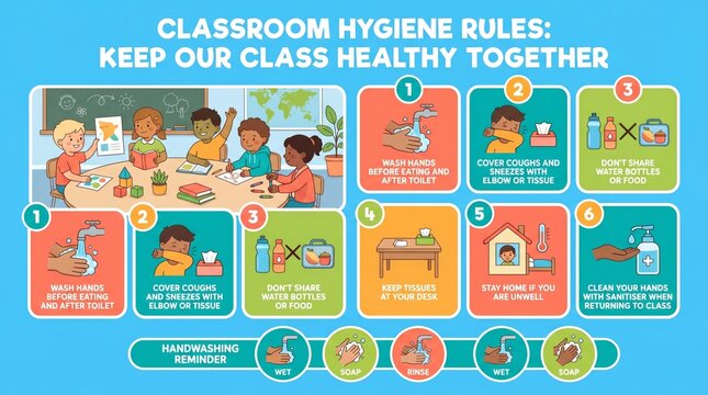 Classroom Hygiene Rules Keep Our Class Healthy Together Health Hygiene Chart