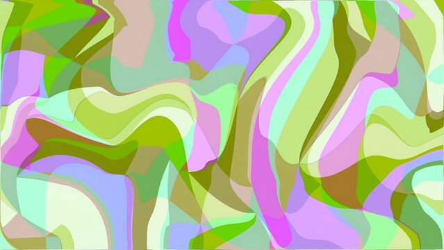 A mesmerizing symphony of fluid motion and color, where soft pastels and earthy tones elegantly intertwine, creating a visually rich and serene abstract landscape that stimulates contemplation 