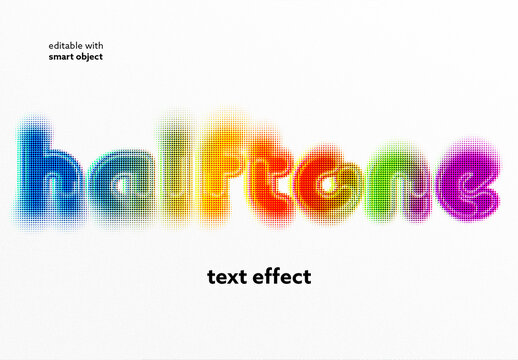 Halftone Text Effect