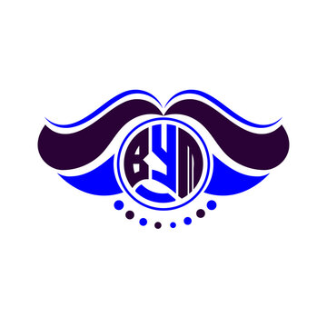 BYM letter logo creative design. BYM unique design