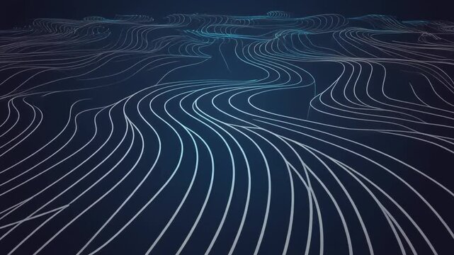 abstract flowing liquid motion seamless dark background animation