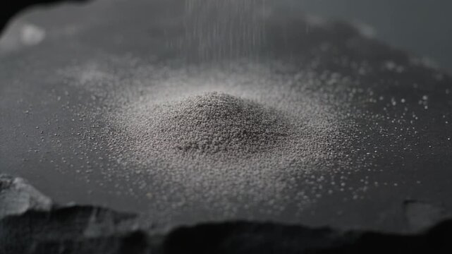 close-up of water droplet impact on dark surface in slow motion