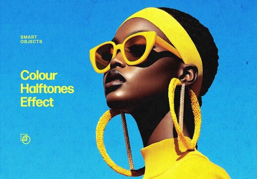 Colour Print Photo Effect – Halftone for Album Cover & Social Media (PSD)