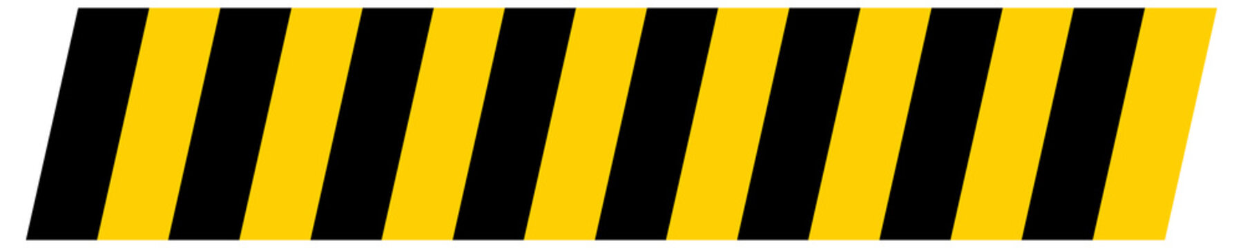 Slash line. Border with diagonal lines. Diagonal stripe tape pattern safety caution border design element. Angle of tilt parallel stripes. Black pattern isolated on white background. Vector