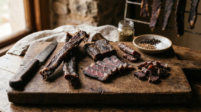 Biltong dried meat