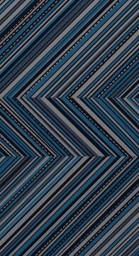 Geometric Chevron Pattern with Blue and Gray Stripes and Textured Accents