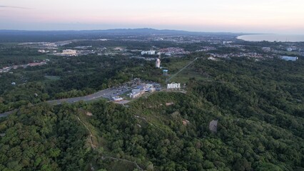 Obraz premium Miri, Malaysia – May 31, 2026: The Landmark Buildings and Tourist Attractions of Miri